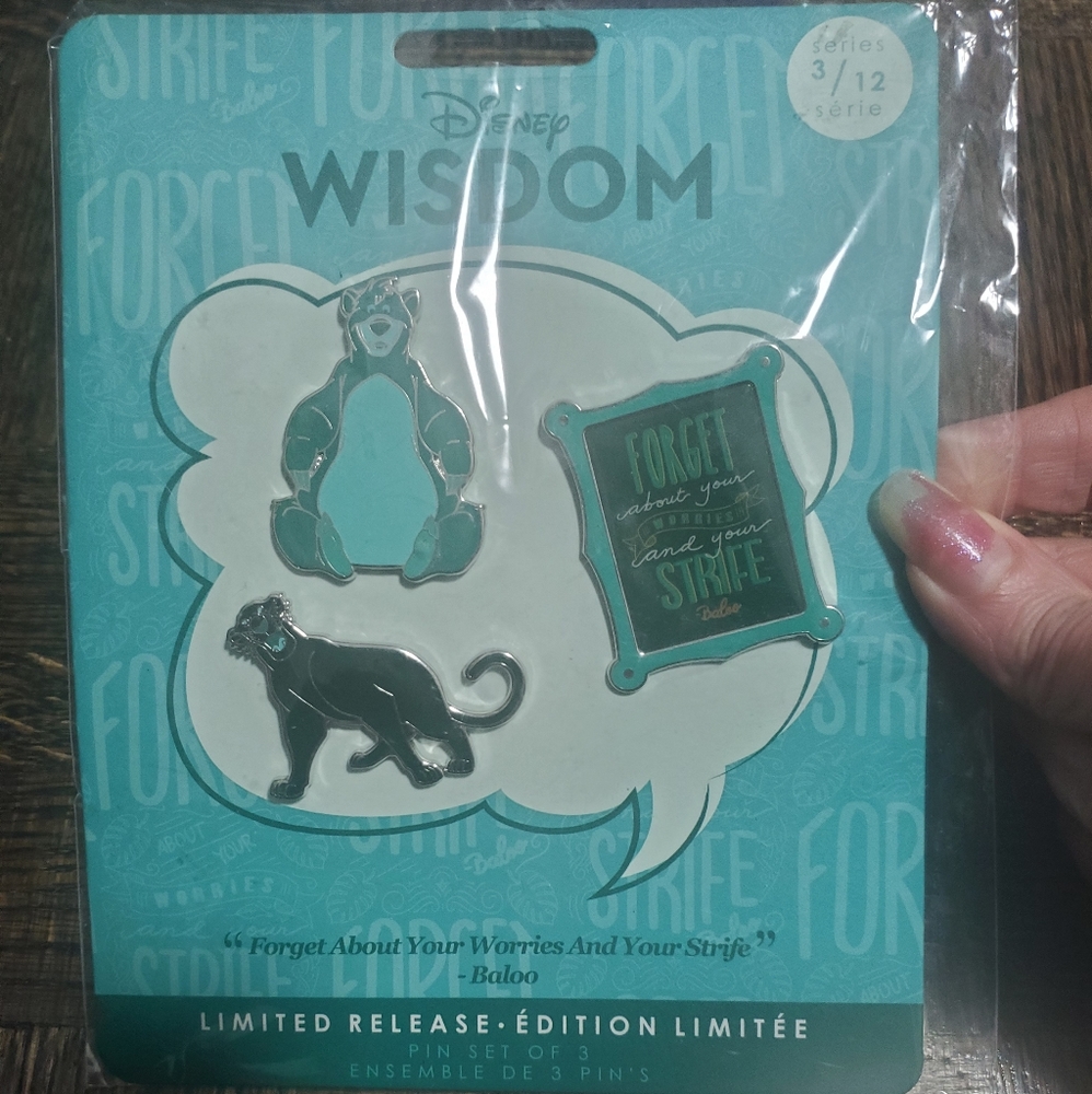 Disney wisdom pin set